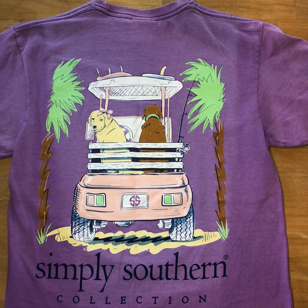 Simply Southern purple tee
